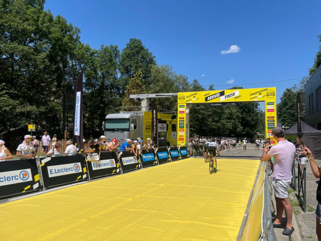 Barrières ligne d'arrivée